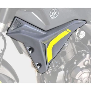 Radiador Ermax mejillas noche fluo nimbus gris/amarillo fluo Yamaha MT-07 2016-2017 - Imagen 1 de 2