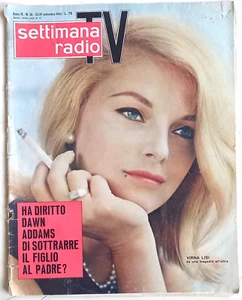 VIRNA LISI/DAISY LUMINI - solo copertina da Settimana Radio TV 1962 -N3 - Foto 1 di 2