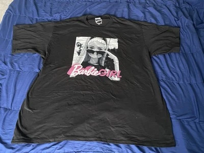 芭比女孩黑色男女通用 2XL T 恤美泰全新 — 第 1/4 张图片