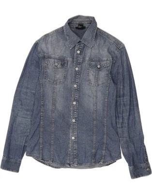 DIESEL Mens Denim Shirt Medium Blue Cotton CS05 - Image 1 of 3
