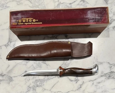 Cuchillo de caza + pesca Cutco Sportsman borde dentado con caja original Foto 1 de 4