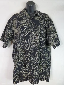 Barques Collection Men's Size Medum Button Up Shirt Hawaiian Tropical  - Picture 1 of 9