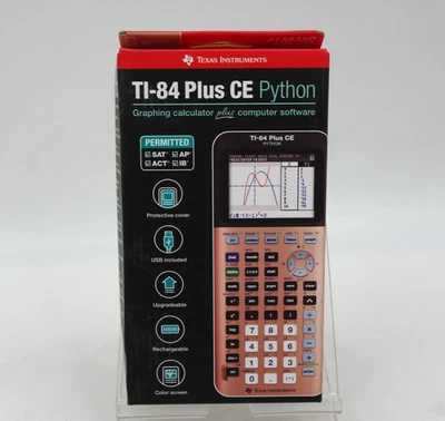 TI-84 Plus CE Python Enhanced Graphing Calculator plus Software, Iris/Purple. - Image 1 of 4