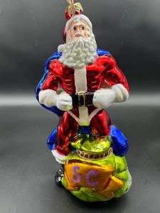 Christopher Radko Mighty Claus 2000 9" adorno Superman 00-318-0 - Imagen 1 de 12