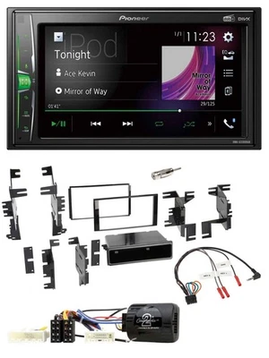 Pioneer 2DIN Lenkrad DAB USB Bluetooth Autoradio für Nissan Cube ab 2009 Frontie - Bild 1 von 4
