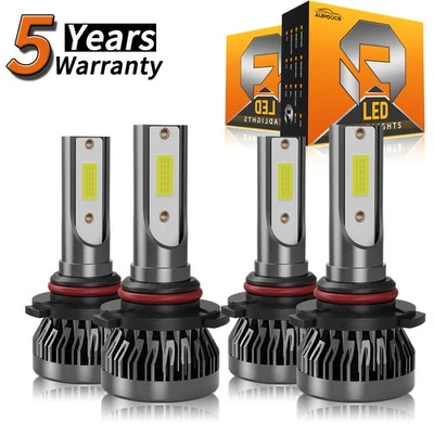 For Chevrolet Suburban 2500 2000-2006 Combo 4x LED Headlight Kit Bulb Hi/Lo Beam - Image 1 of 4