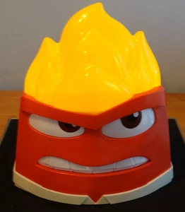Cubo de palomitas de maíz coleccionable Disney Pixar Inside Out 2 Anger Fire Light Up - Imagen 1 de 4