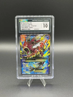 💥M Mega Gyarados EX Ultra Raro Holo #115/122 XY BREAKpoint CGC 10 GEMA COMO NUEVO Foto 1 de 2