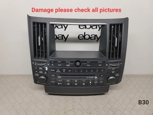2003-2005 Infiniti FX45 FX35 Climate Control Radio CD Trim Bezel 28396 CG710 OEM - Picture 1 of 8