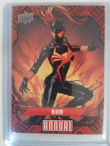 #90 WIDOW 2023-24 2024 Upper Deck Marvel Annual BLACK WIDOW SYMBIOTE - Bild 1 von 2