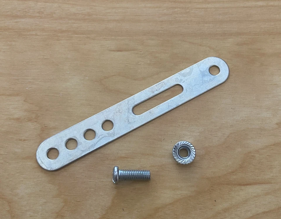 Bicycle Coaster Brake Band Strap Adjustable Clamp Chrome 4" Inches long Arm Clip - Изображение 1 из 1