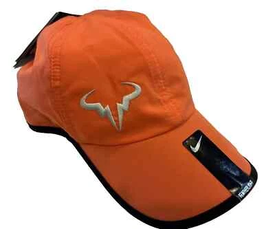NEW! NIKE Men's Rafa Nadal Bull FEATHERLIGHT Tennis Cap-Turf Orange 398224-800 - Image 1 of 3