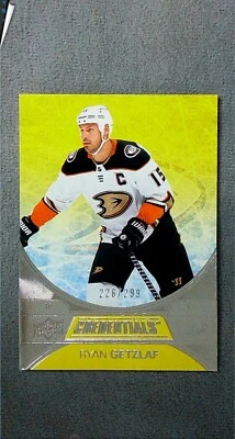 2021-22 Upper Deck Credentials Yellow #33 Ryan Getzlaf Ducks #d 226/299 - Image 1 of 2