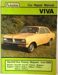 Autodata - Vauxhall Viva From 1966 Owners Car Repair Manual -1st Class Post (01) - Picture 1 of 7