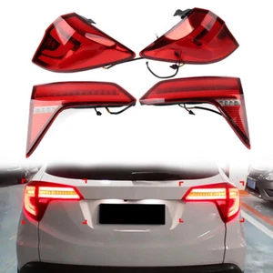 LED Dynamic Turn Signal Taillight Assembly Red Lens For Honda HRV 2016-2022 - Picture 1 of 13