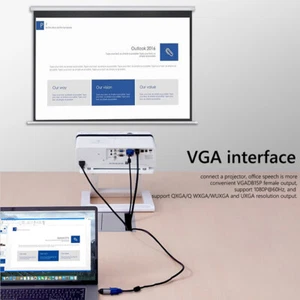 USB C To HDMI-compatible Dp Gb Mini Dp Vga Adapter 4K Vedio Transfer Converter - Picture 1 of 13