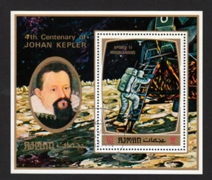 SPACE = Apollo 11 = Moon = Kepler - Souvenir Sheet Ajman [W02] - Picture 1 of 1