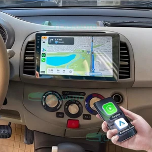 Autoradio 9” Android 13 per NISSAN MICRA 3 K12 2002 2003 2004-2009 CarPlay Navi - Foto 1 di 24