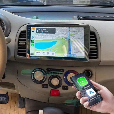 Autoradio 9” Android 13 per NISSAN MICRA 3 K12 2002 2003 2004-2009 CarPlay Navi - Immagine 1 di 4