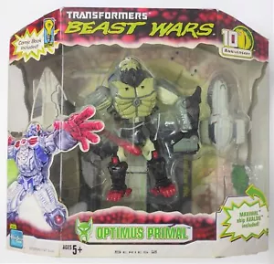 Transformers Beast Wars Optimus Primal Convoy Prime Axalon 10th Anniversary BIB - Picture 1 of 8
