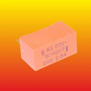 60400pF 1% 63V SIEMENS KS LOT OF 2 POLYSTYRENE GSE 2.84 B31521-C5603-F400 - Picture 1 of 3