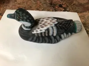 Decorative Duck Decoy Figurine Resin 10" Long - Picture 1 of 1
