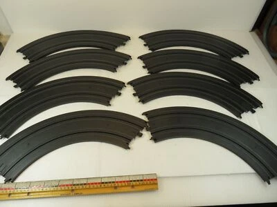 8 TYCO Slot Car Track 9 pulgadas 9” R 1/4 círculo B-5831 todas las pestañas hechas en China Foto 1 de 4