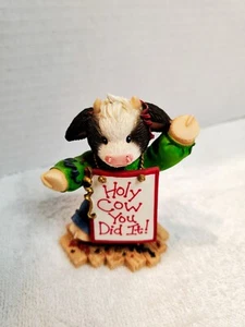 Figura Enesco 2000 Mary's Moo Moos “Holy Cow You Did It” #749648 - Imagen 1 de 9