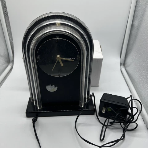 CICENA NEON ODEON CLOCK Art Deco Mid Century 80's Diner LUCITE NEON parts Cover