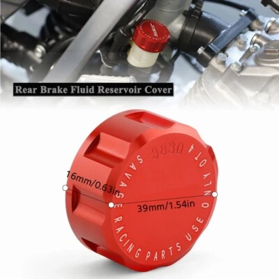 Cubierta de depósito de líquido de frenos trasero CNC para HONDA XR250R XR400R XR600R XR650R 2004 Foto 1 de 4