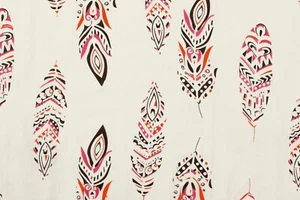 10 Yard Indian Floral Printed Fabric Cotton Like Bandana Upholstery Quilting - Picture 1 of 68