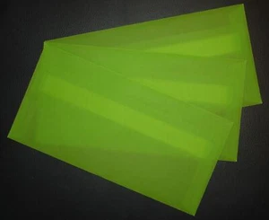 10 Stück Umschläge-Set DIN lang Gmund Briefumschläge giftgrün transparent UM123 - Bild 1 von 2