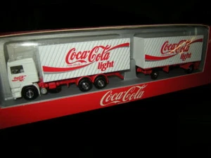 1:87 H0 Albedo Coca-Cola camión ligero con remolque en embalaje original - Imagen 1 de 1