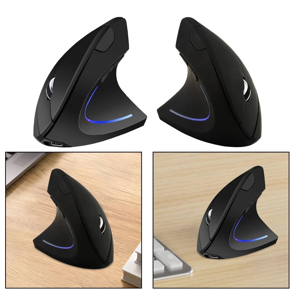 Ergonomic Mouse Rechargeable 800/1000/1200/1600 DPI Silent - Image 1 of 1