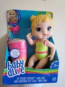 Baby Alive Lil Splashes Sirena Rubia Top Cambia Color Muñeca Rara Rara Colección - Imagen 1 de 5