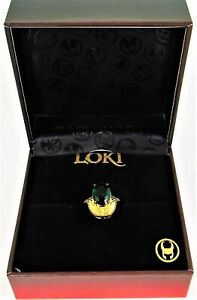 Rock Love Marvel Loki Ring Limited Edition Size 8 Gold Plated Silver With Box FS