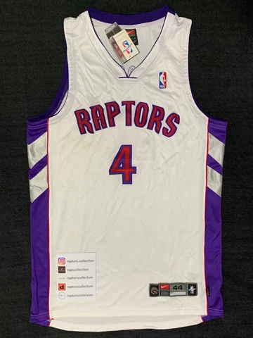 BNWT VTG Nike Toronto Raptors Chris Bosh SIGNED Authentic Rookie Jersey 44 Large Cover