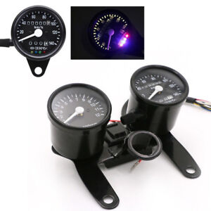Motorcycle Odometer Speedometer Tachometer Gauge For Chopper Cafe Racer Wellmade