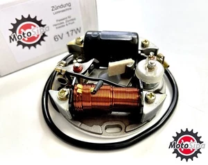 KREIDLER Zündung 6V 17W Grundplatte Zündkontakt Kondensator Stator Lichtmaschine - Bild 1 von 8