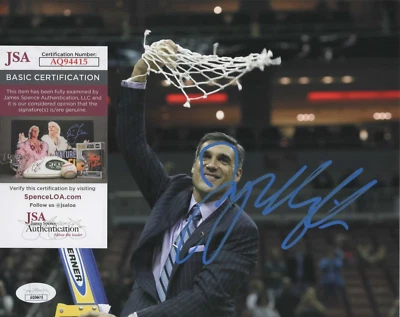 Jay Wright Signed 8x10 Photo w/ JSA COA #AQ94415 Villanova Wildcats - Image 1 of 2