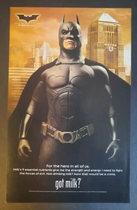 2005 MILCH BEKOMMEN? Batman Begins Movie Release "For the Hero..." - Printanzeige/Anzeigenseite - Bild 1 von 1