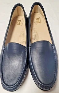 New in box SAS Simplify Navy Womens Size 12N Navy Leather - Picture 1 of 7