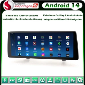 12,3" 8+128GB Android 14 DAB+ CarPlay Navi Autoradio BMW 3er E90 E91 E92 E93 CCC - Bild 1 von 23