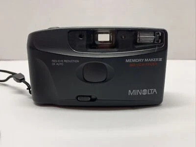 Minolta Memory Maker III 3 Big Viewfinder 35mm Film Point Shoot Camera Clean - Image 1 of 4