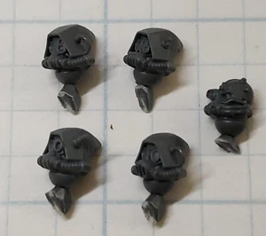 Warhammer 40k AdMech Skitarii Bits Ranger Hooded Bionic Heads x5 Set A - Picture 1 of 3