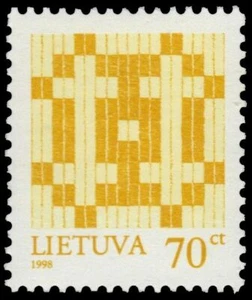 LITHUANIA 602 - Double-barred Cross Definitive "1998 Imprint" (pa12412) - Picture 1 of 1