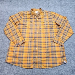 LL Bean Hemd Herren XXXL T Orange Cool Knopfleiste Angeln Outdoor Performance Nylon - Bild 1 von 12