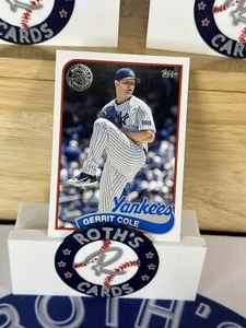 2024 Topps Series 1 Gerrit Cole 1989 35th Anniversary Insert New York Yankees - Picture 1 of 1