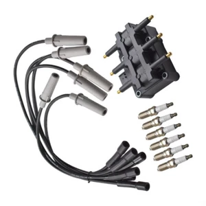 For Dodge Caravan Grand Caravan 3.3L V6 6X Spark Plugs + Wire Set & Coil UF305 - Picture 1 of 10