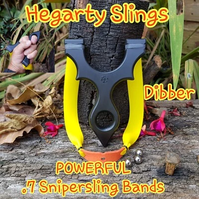 HEGARTY SLINGS DIBBER SLINGSHOT SNIPERSLING DIBBER catapulta/eslinda, HDPE 15 mm, caza, eslingas Hegarty, francotirador